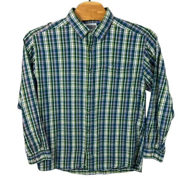 Mountain Khakis Mens‎ XL Multicolored Plaid Long Sleeve Button Up Flannel Shirt - Picture 2 of 6